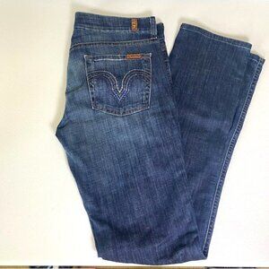 7 For All Mankind Kate Jeans Women’s 29 Blue Denim Y2K Straight Leg
